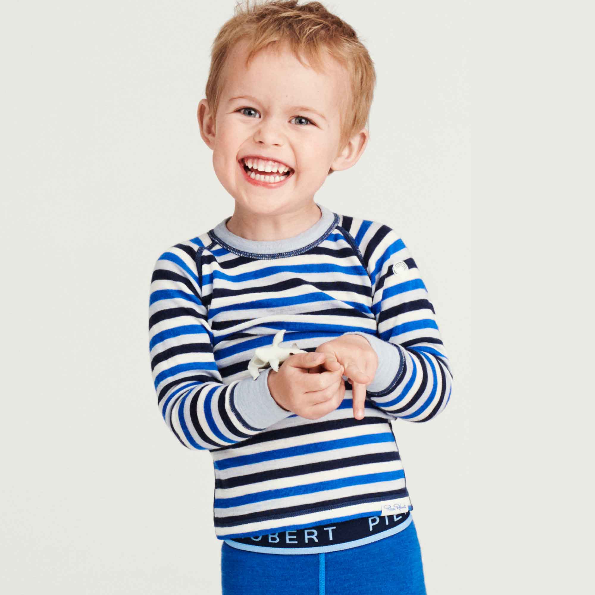 WOOL TOP KIDS, blue stripe, hi-res